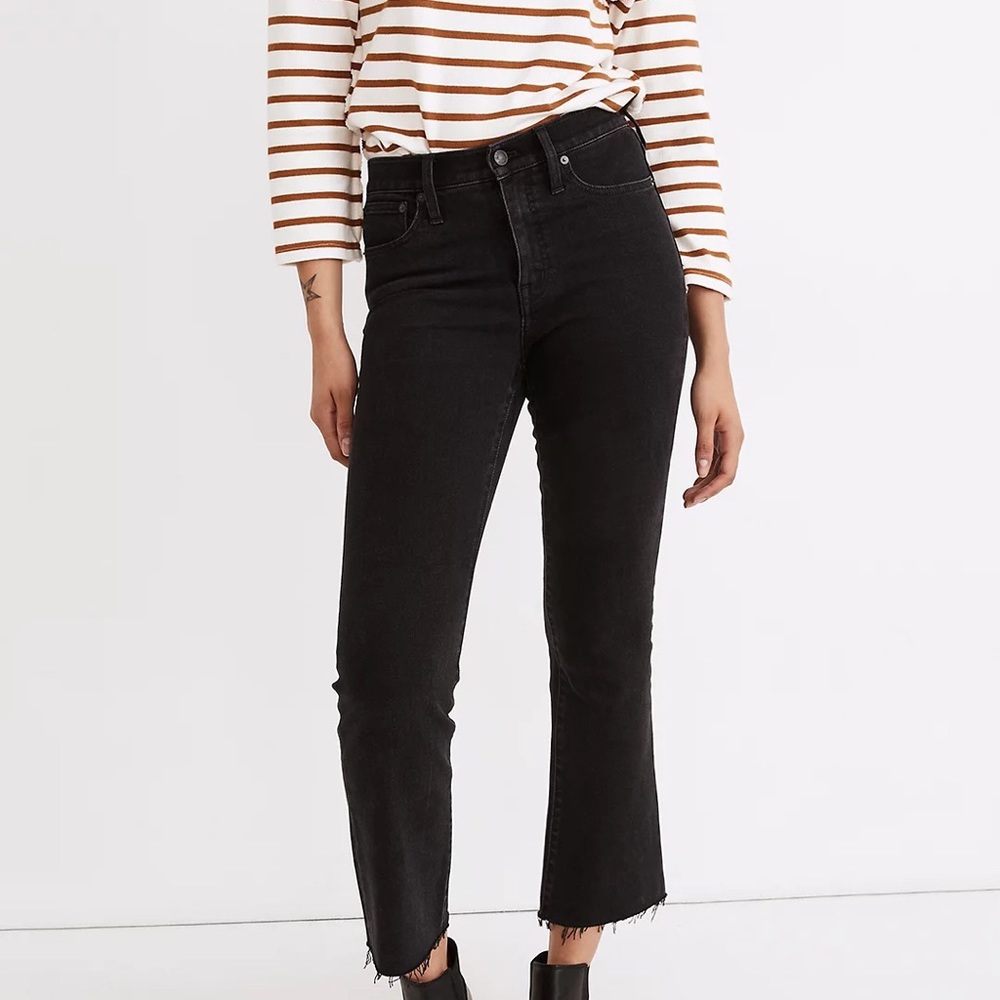 Madewell Cali Demit Boot Raw Hem Jean
